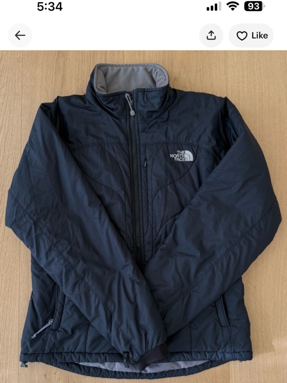 The Northface Black Lightweight
Nylon Puffer